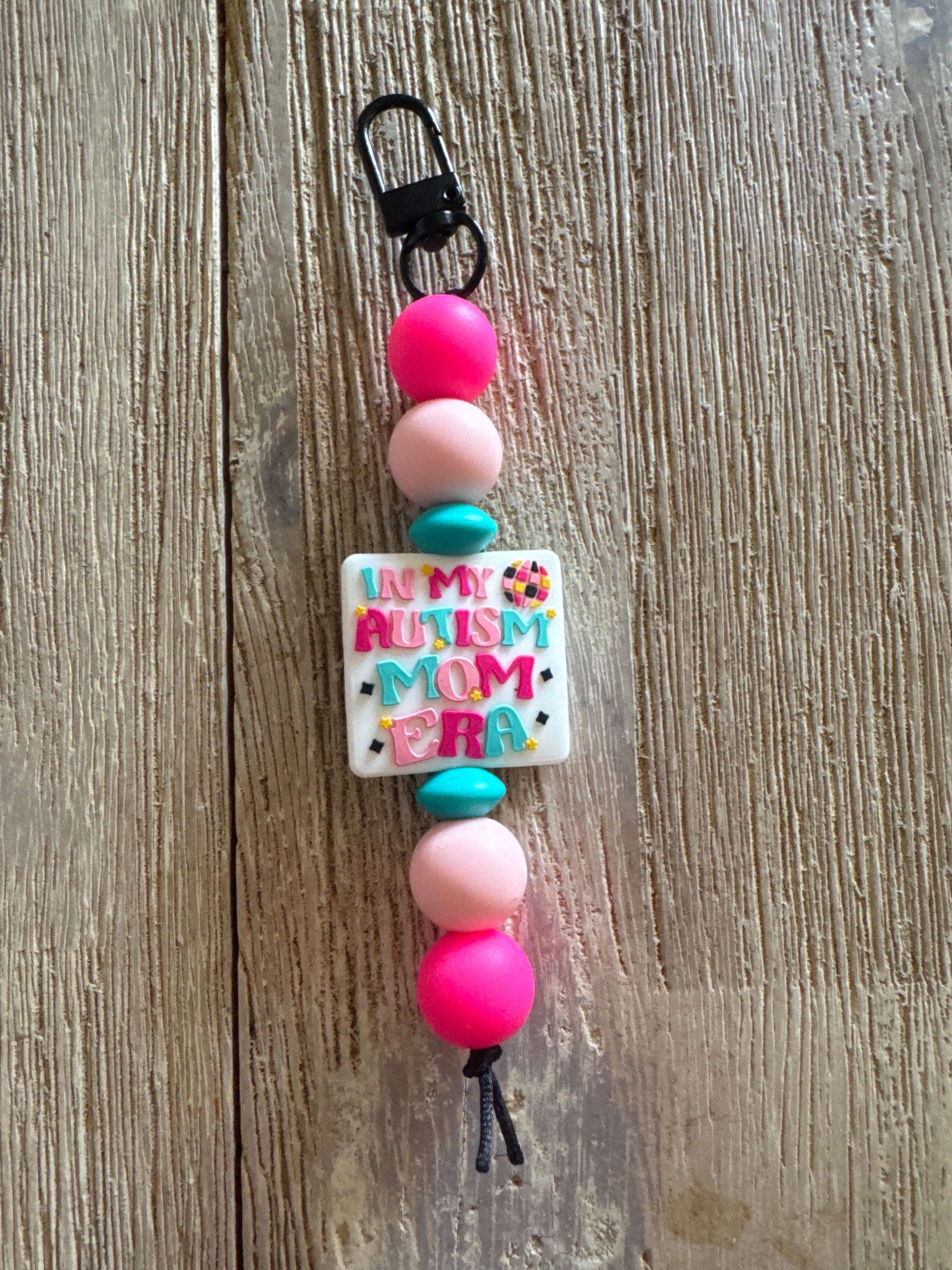 Autism mom era keychain