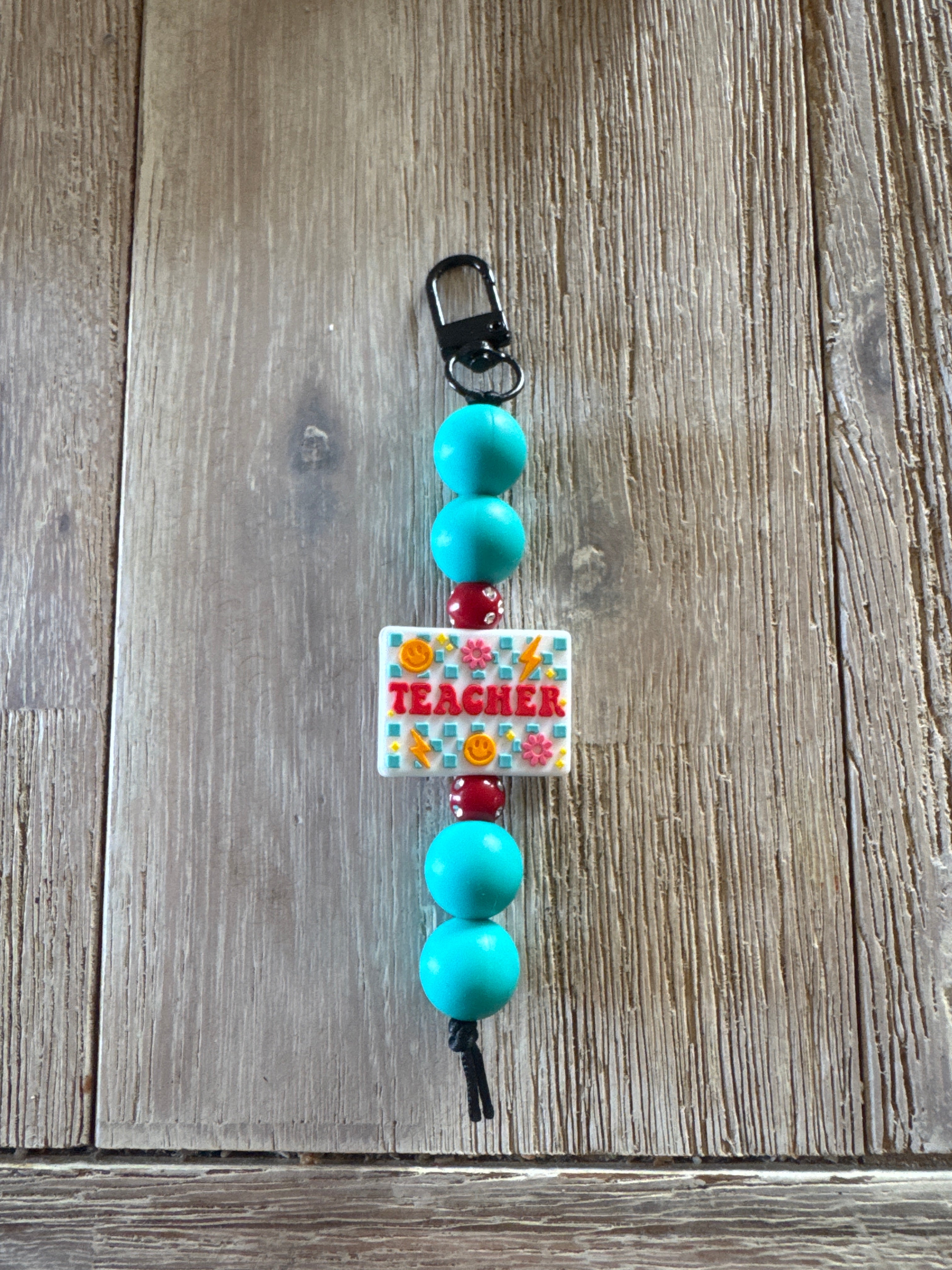 Checker teacher keychain