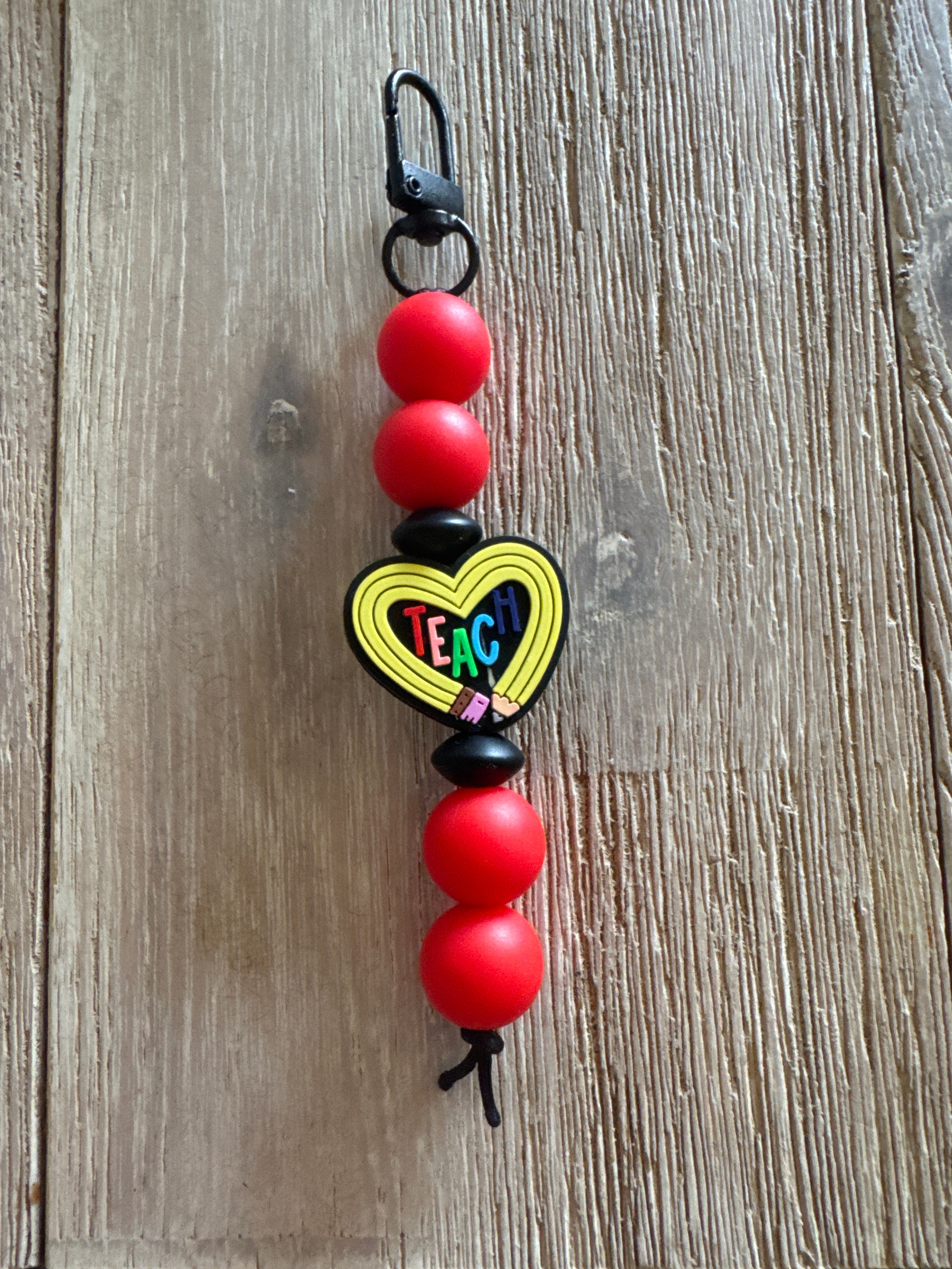 Red Teach keychain