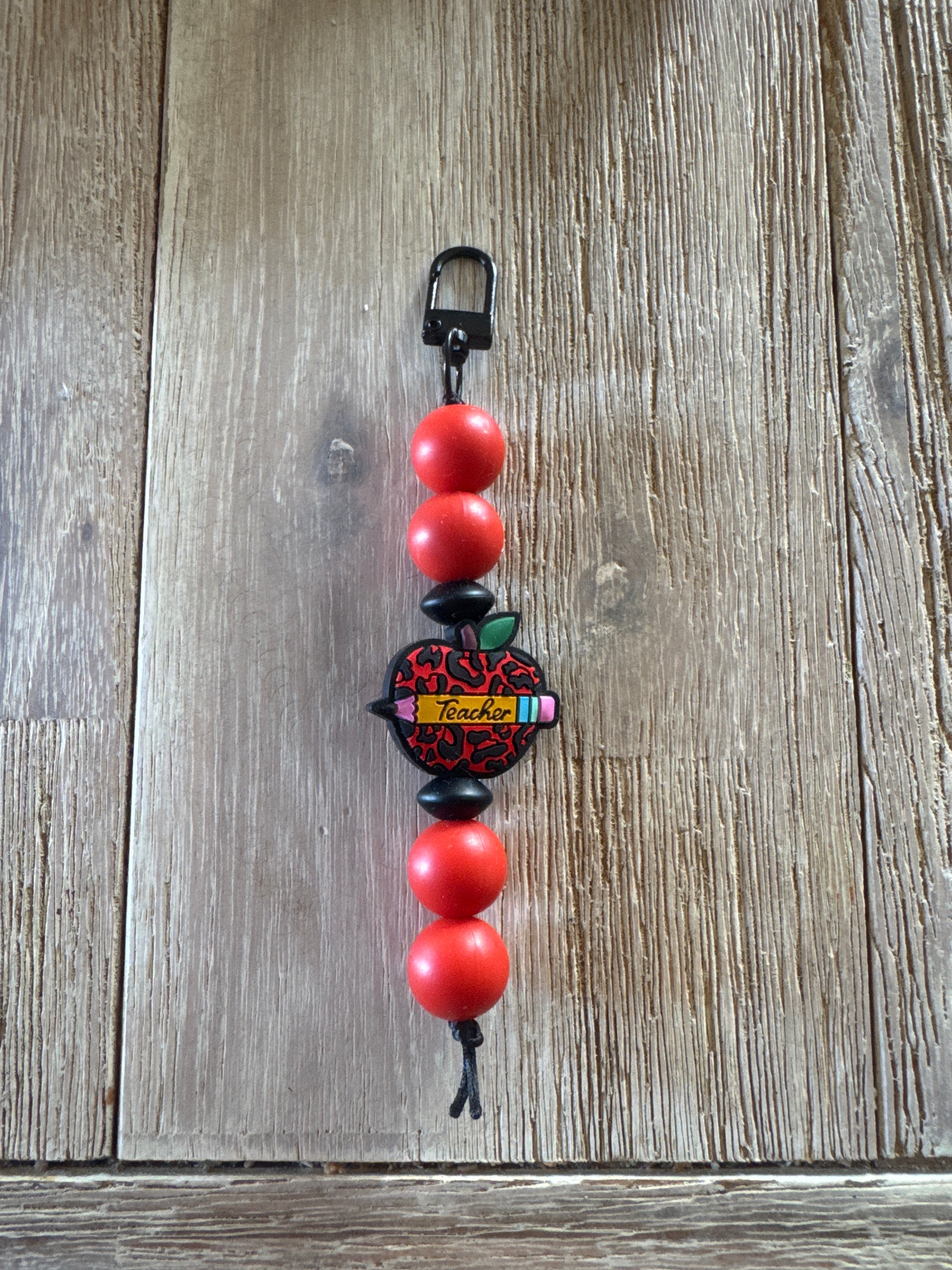 Cheetah teacher keychain