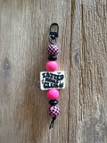 Tatted moms club keychain