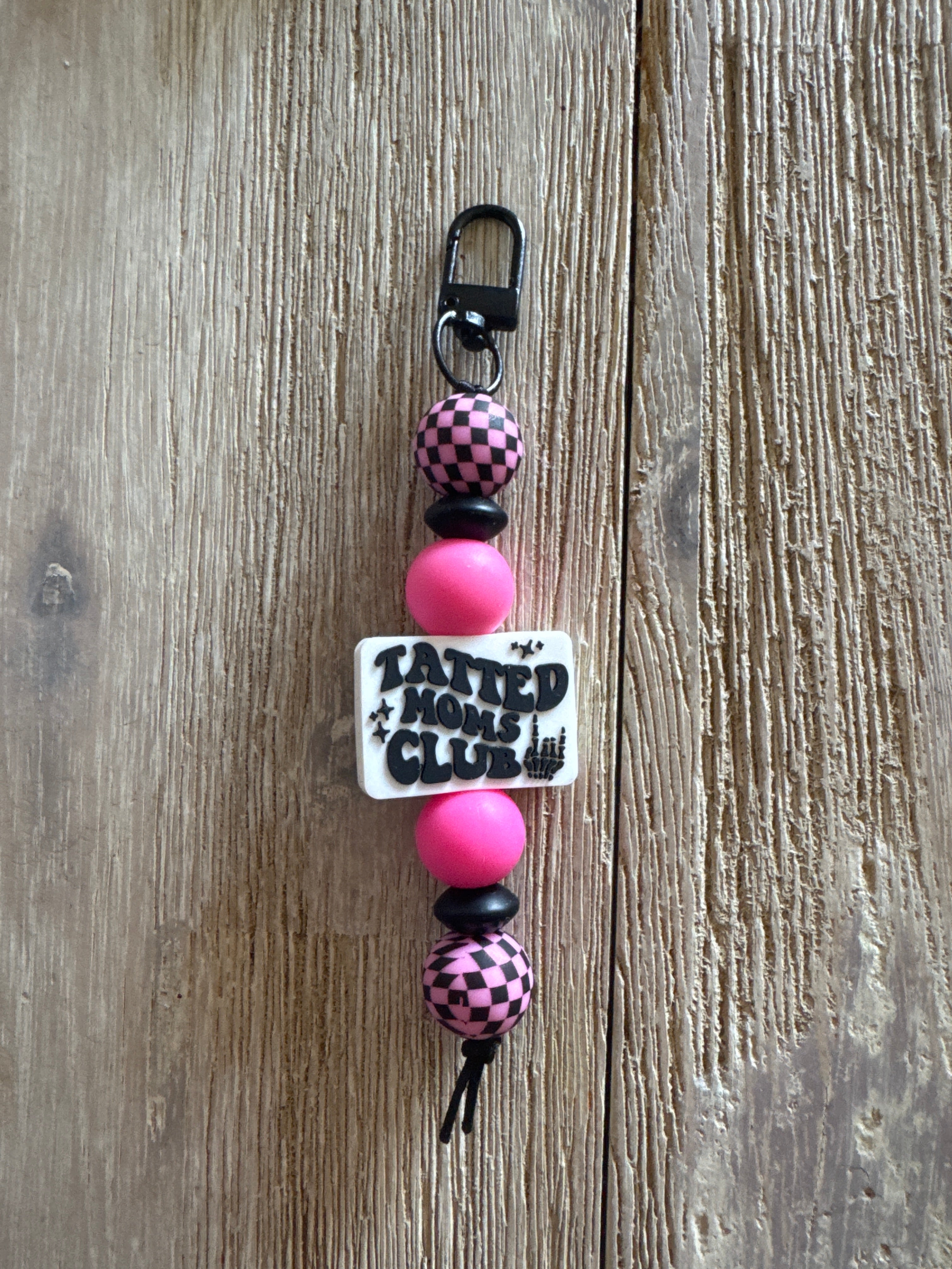 Tatted moms club keychain