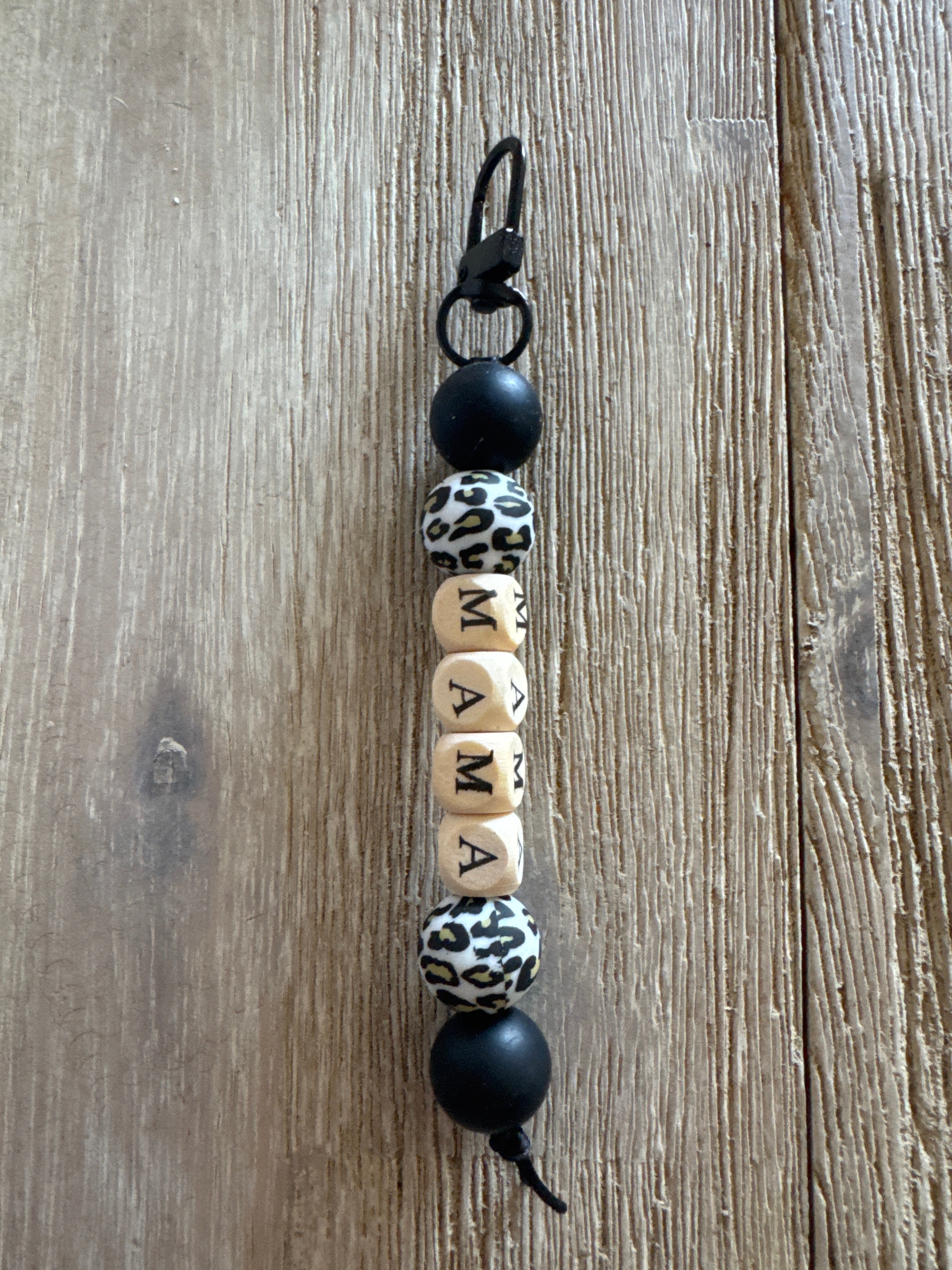 Cheetah mama keychain